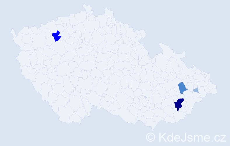 Příjmení: 'Görigová', počet výskytů 10 v celé ČR