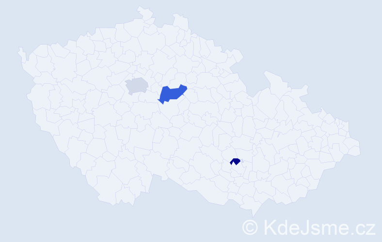 Příjmení: 'Sandecká', počet výskytů 5 v celé ČR