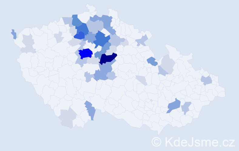 Příjmení: 'Balšánek', počet výskytů 146 v celé ČR