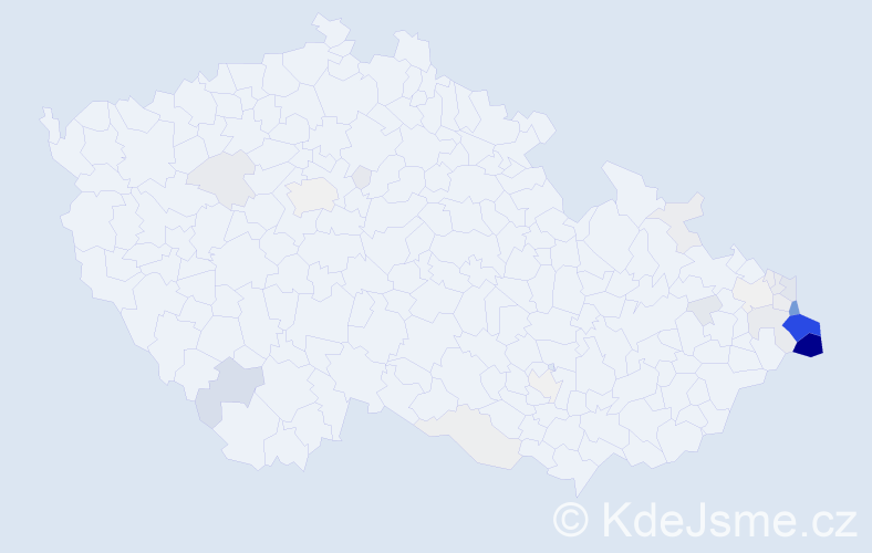 Příjmení: 'Szmek', počet výskytů 178 v celé ČR