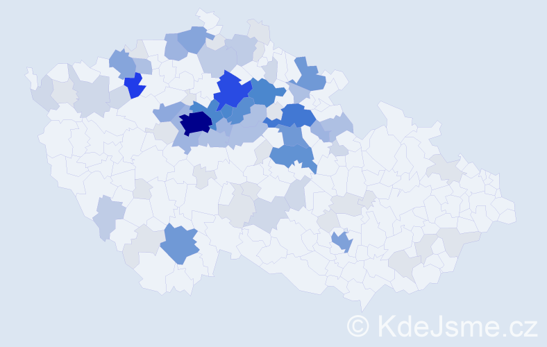 Příjmení: 'Zumrová', počet výskytů 301 v celé ČR