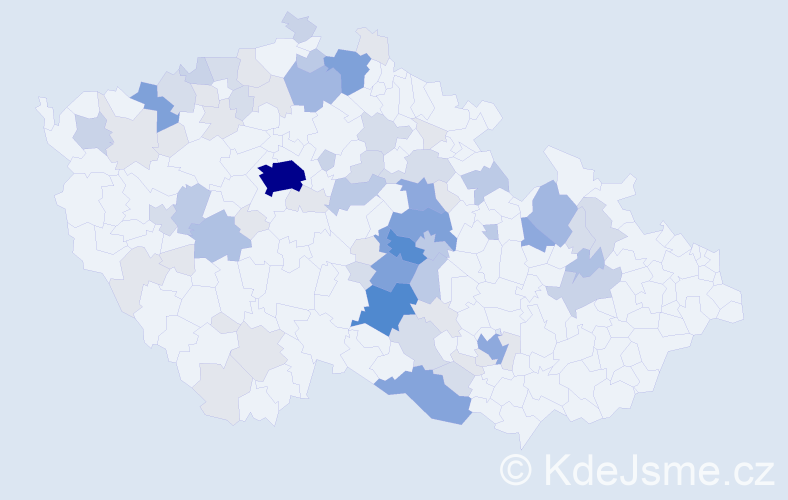 Příjmení: 'Vavroušek', počet výskytů 252 v celé ČR