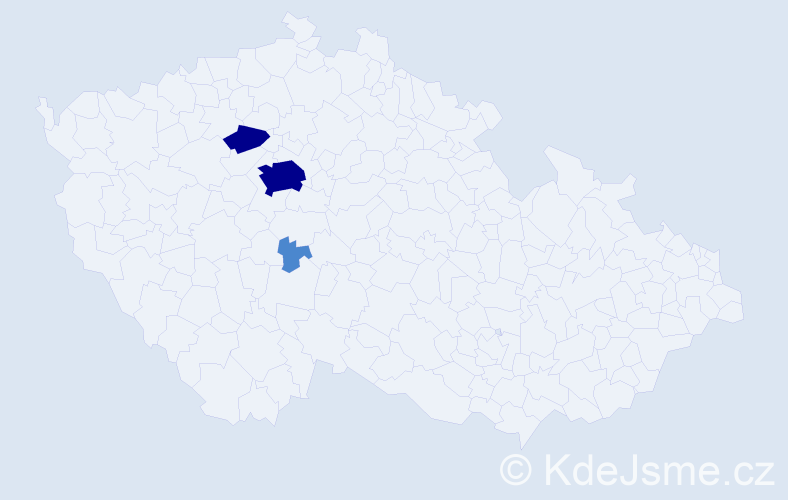 Příjmení: 'Cé', počet výskytů 7 v celé ČR