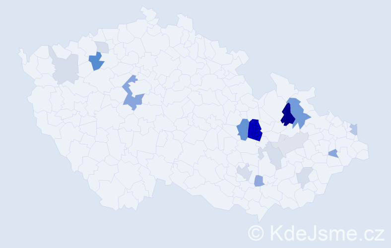 Příjmení: 'Višňa', počet výskytů 36 v celé ČR