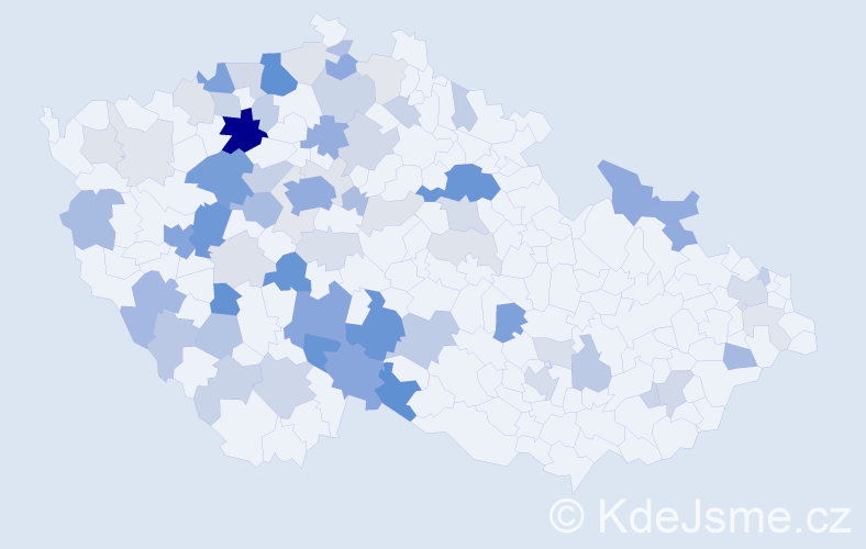 Příjmení: 'Lapka', počet výskytů 224 v celé ČR