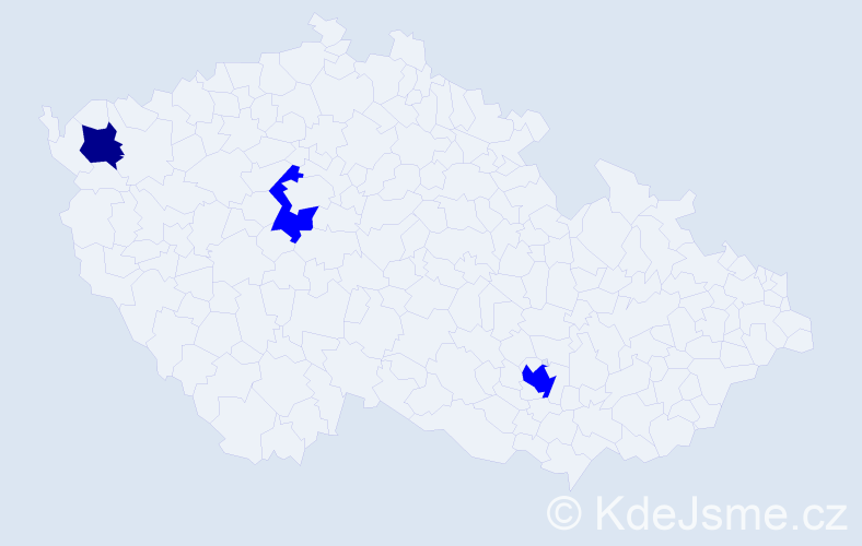 Příjmení: 'Nosavcovová', počet výskytů 7 v celé ČR
