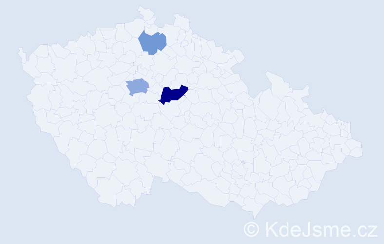 Příjmení: 'Krumichová', počet výskytů 9 v celé ČR