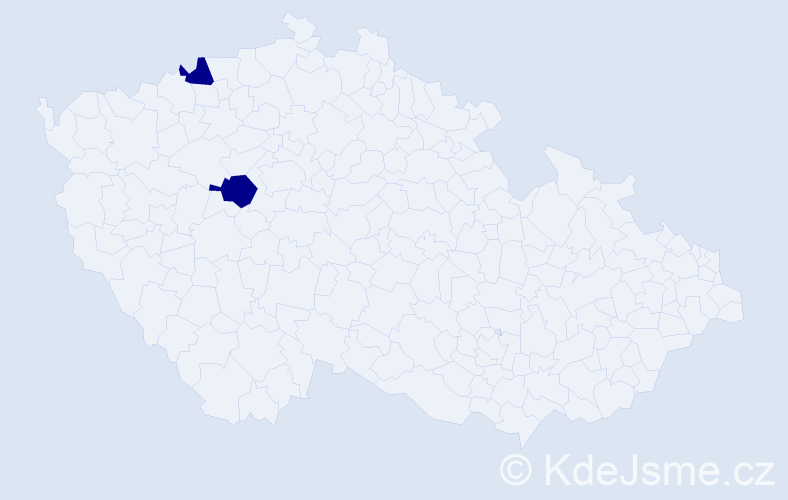 Příjmení: 'Prosche', počet výskytů 4 v celé ČR