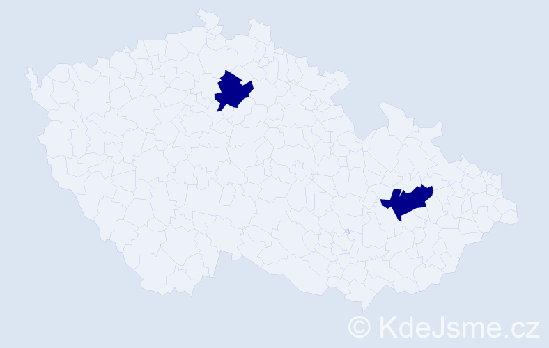 Příjmení: 'Kedziora', počet výskytů 2 v celé ČR