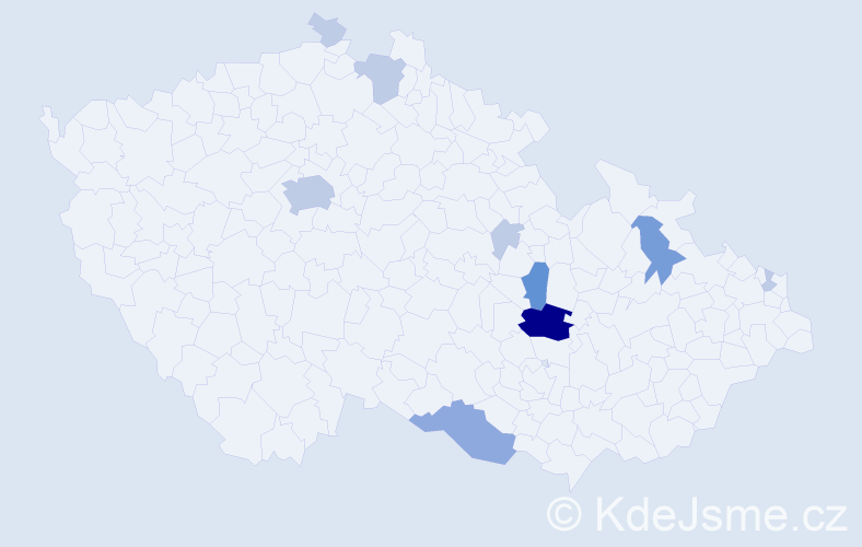 Příjmení: 'Reitschmied', počet výskytů 24 v celé ČR