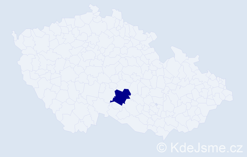 Příjmení: 'Boletska', počet výskytů 1 v celé ČR