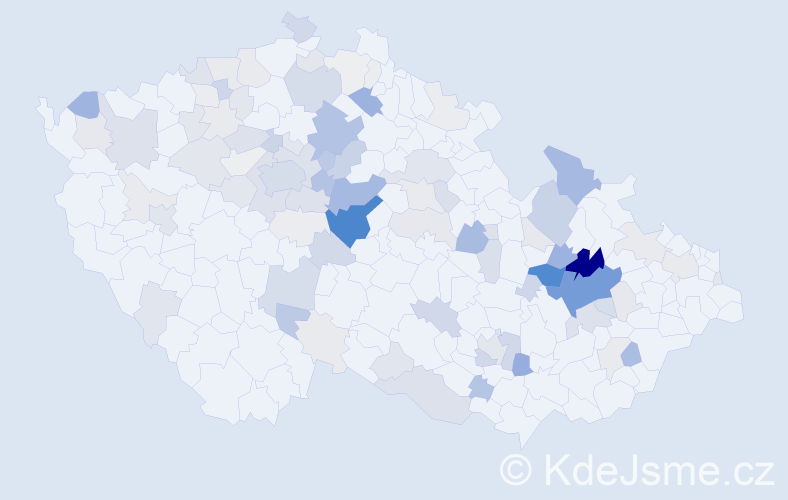 Příjmení: 'Vyhnánek', počet výskytů 373 v celé ČR
