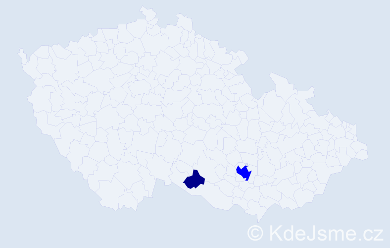 Příjmení: 'Beleščiak', počet výskytů 3 v celé ČR