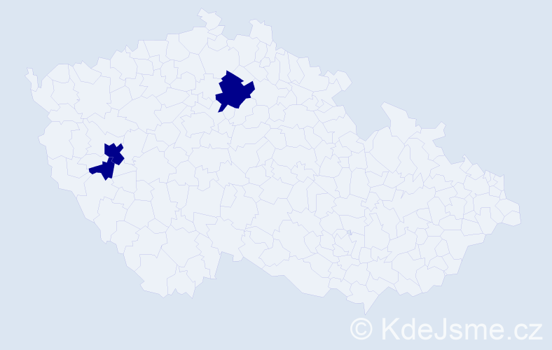 Příjmení: 'Pipaš', počet výskytů 3 v celé ČR
