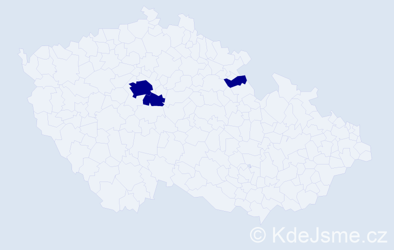 Příjmení: 'Seimelová', počet výskytů 3 v celé ČR