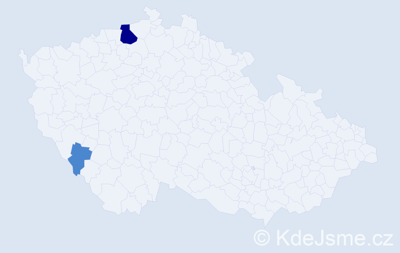 Příjmení: 'Ausprungová', počet výskytů 4 v celé ČR