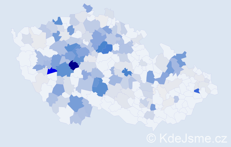 Příjmení: 'Rys', počet výskytů 683 v celé ČR