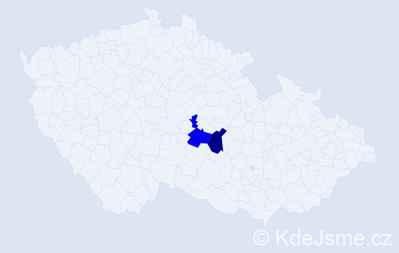 Příjmení: 'Zimplová', počet výskytů 6 v celé ČR