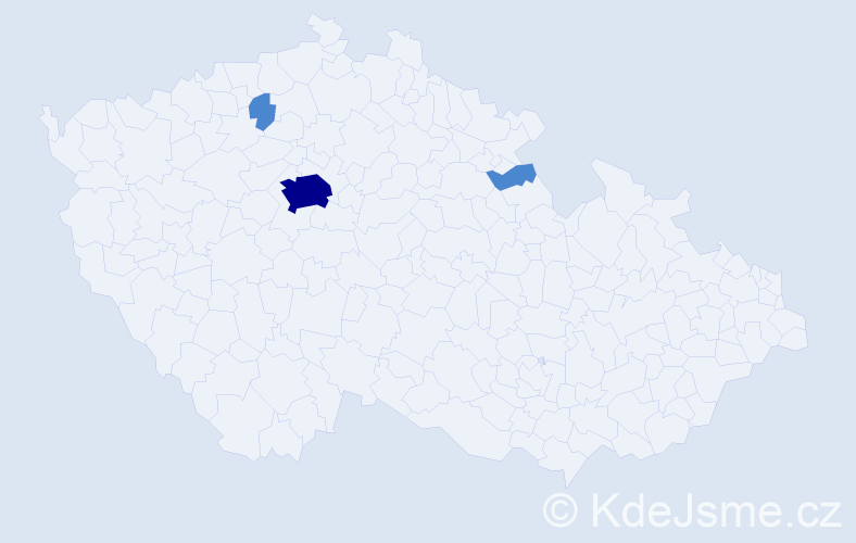 Příjmení: 'Ardilan', počet výskytů 5 v celé ČR