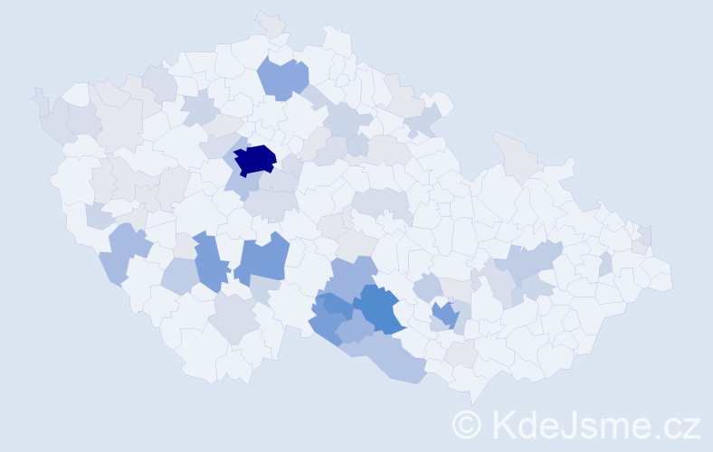 Příjmení: 'Lojda', počet výskytů 249 v celé ČR