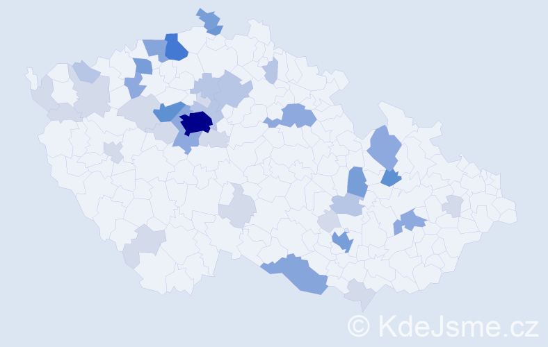 Příjmení: 'Kessler', počet výskytů 114 v celé ČR