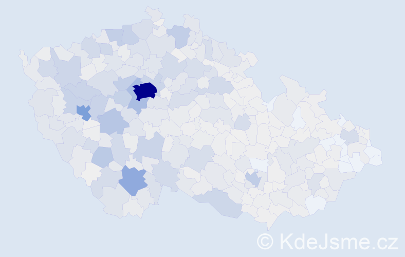 Příjmení: 'Soukup', počet výskytů 6129 v celé ČR