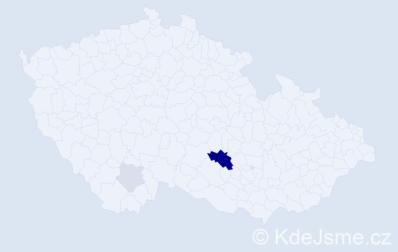 Příjmení: 'Valička', počet výskytů 8 v celé ČR