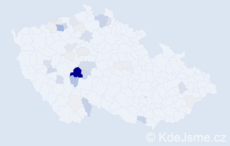 Příjmení: 'Chocholoušková', počet výskytů 114 v celé ČR