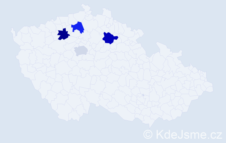 Příjmení: 'Kohútik', počet výskytů 4 v celé ČR