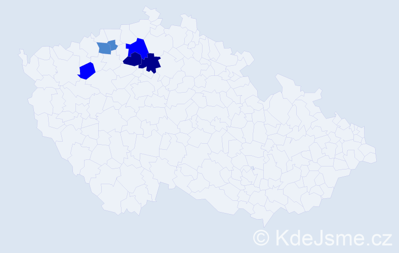 Příjmení: 'Gramskopf', počet výskytů 12 v celé ČR