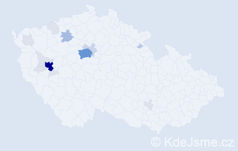 Příjmení: 'Maurová', počet výskytů 52 v celé ČR