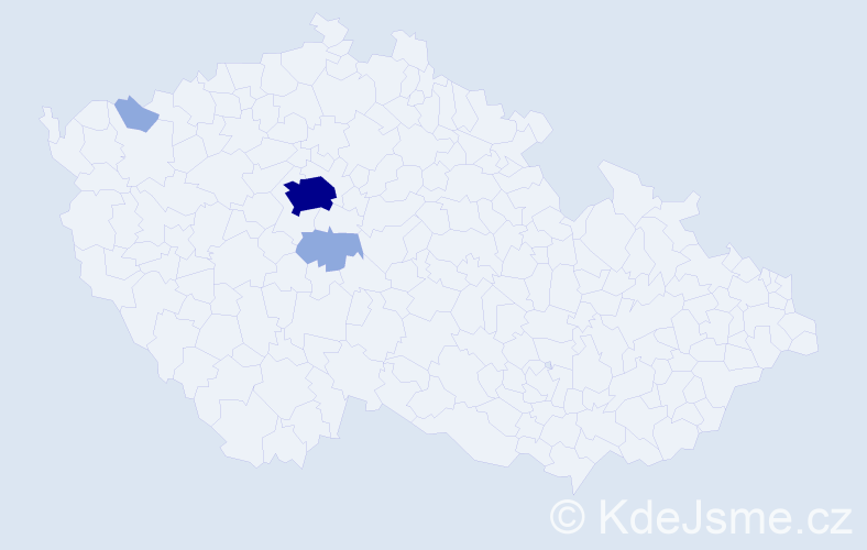 Příjmení: 'Budlovská', počet výskytů 7 v celé ČR
