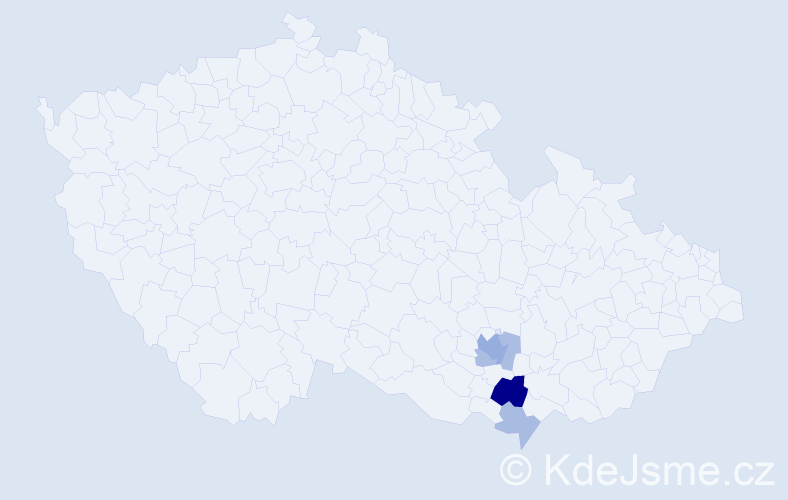Příjmení: 'Mercineriová', počet výskytů 11 v celé ČR