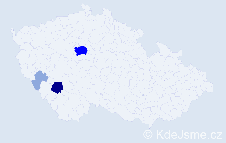 Příjmení: 'Růthová', počet výskytů 11 v celé ČR