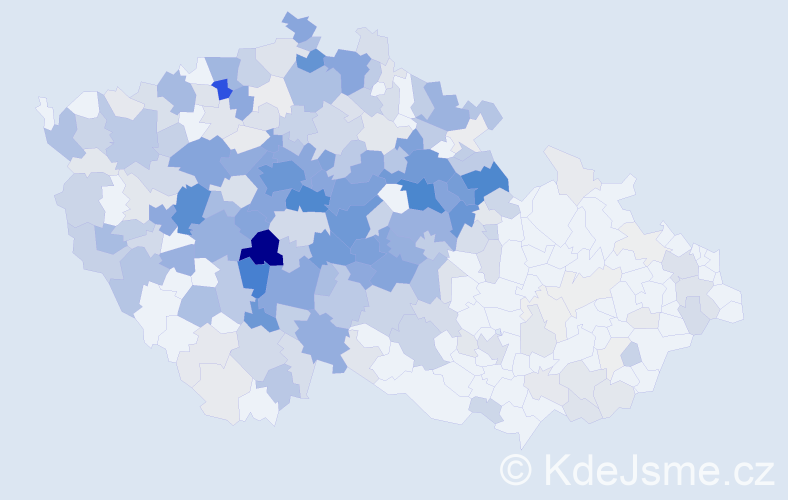 Příjmení: 'Čiháková', počet výskytů 1482 v celé ČR