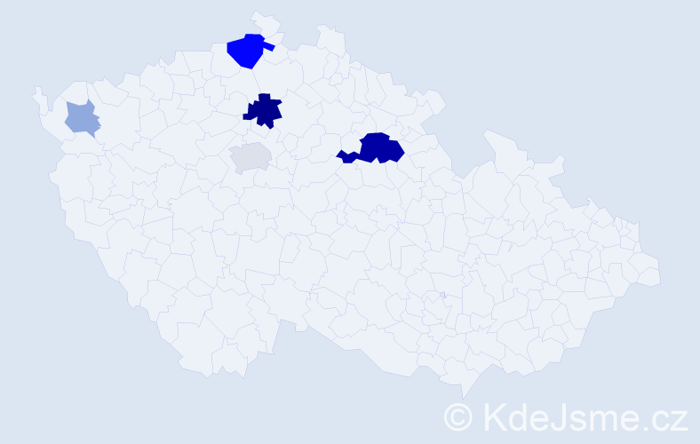 Příjmení: 'Morvai', počet výskytů 17 v celé ČR