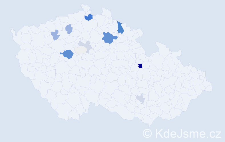 Příjmení: 'Slívko', počet výskytů 26 v celé ČR