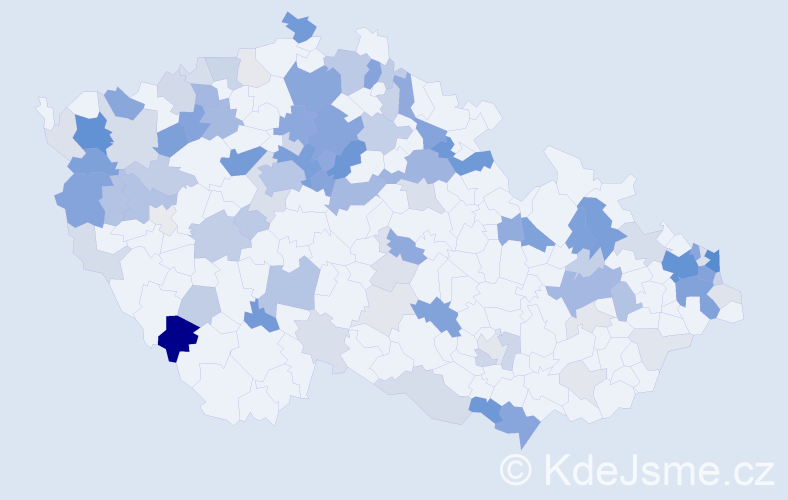 Příjmení: 'Szabo', počet výskytů 338 v celé ČR