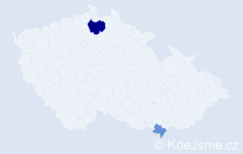 Příjmení: 'Seferović', počet výskytů 4 v celé ČR