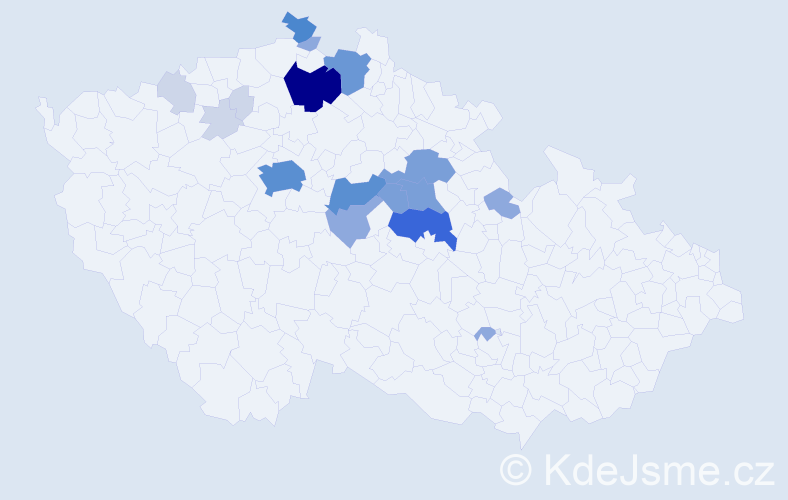 Příjmení: 'Sykáčková', počet výskytů 69 v celé ČR