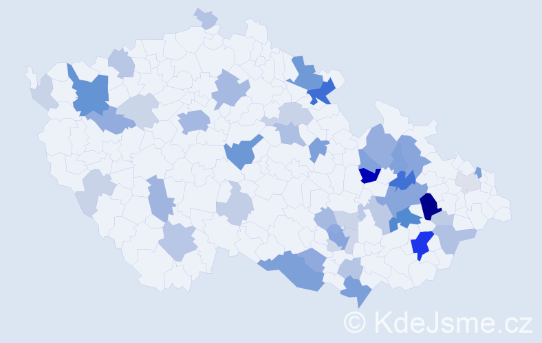Příjmení: 'Siegel', počet výskytů 157 v celé ČR