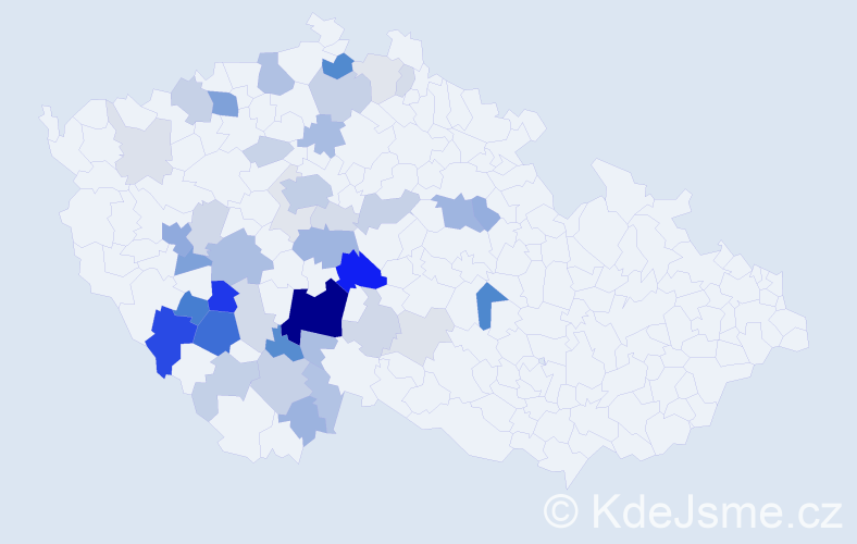 Příjmení: 'Koutenská', počet výskytů 133 v celé ČR