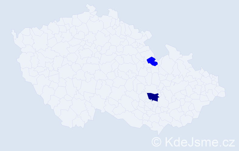 Příjmení: 'Lodon', počet výskytů 3 v celé ČR