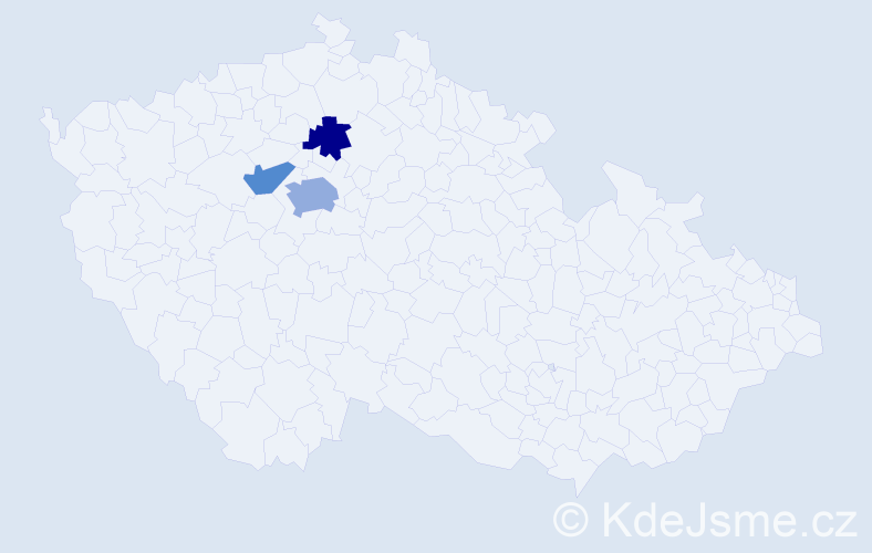 Příjmení: 'Liechti', počet výskytů 5 v celé ČR