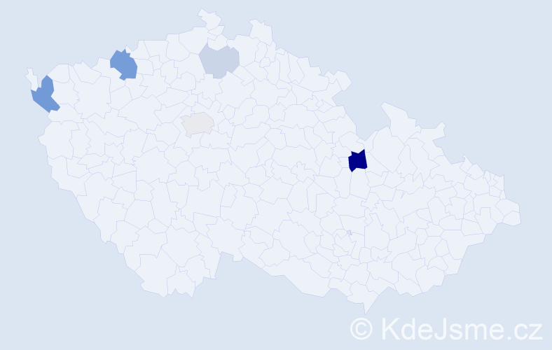 Příjmení: 'Költö', počet výskytů 14 v celé ČR