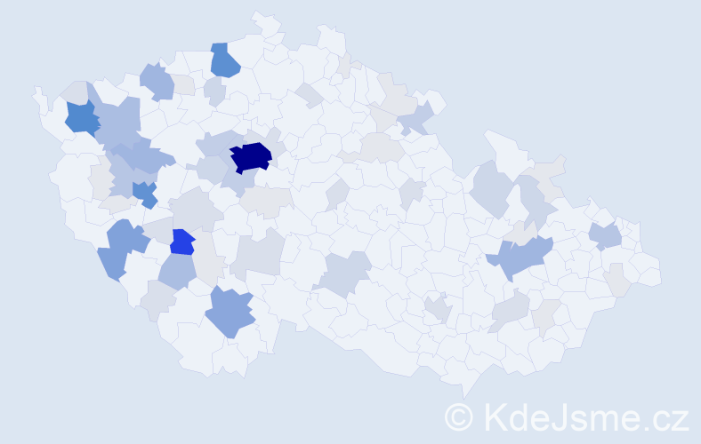 Příjmení: 'Lehečka', počet výskytů 251 v celé ČR