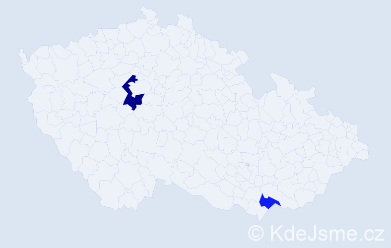 Příjmení: 'Paradeiser', počet výskytů 3 v celé ČR