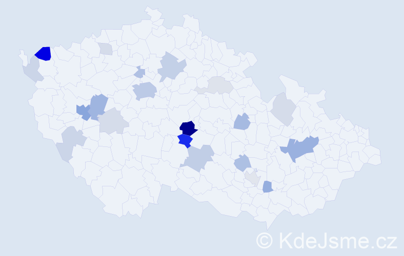 Příjmení: 'Turcan', počet výskytů 59 v celé ČR