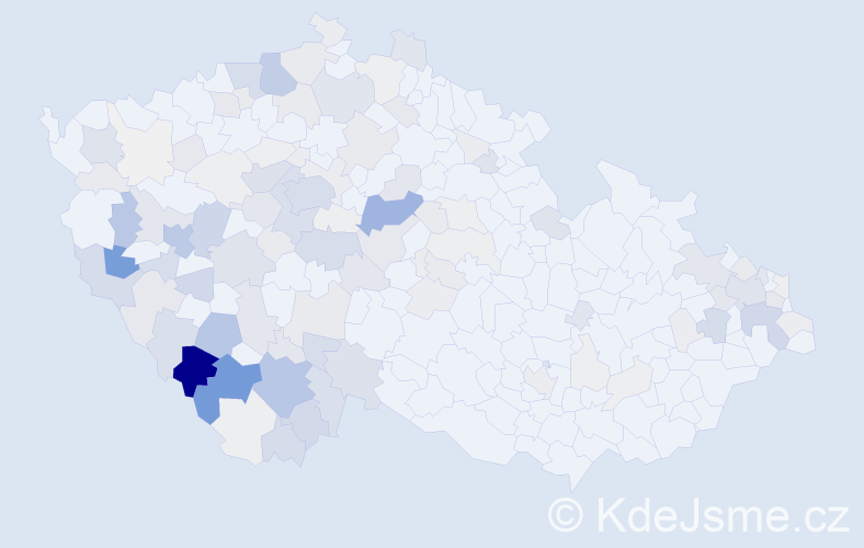 Příjmení: 'Škopková', počet výskytů 563 v celé ČR