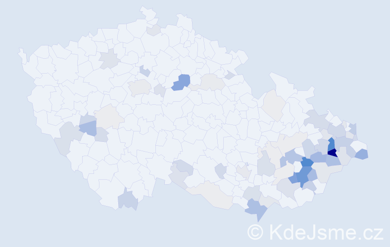 Příjmení: 'Gajdušek', počet výskytů 268 v celé ČR